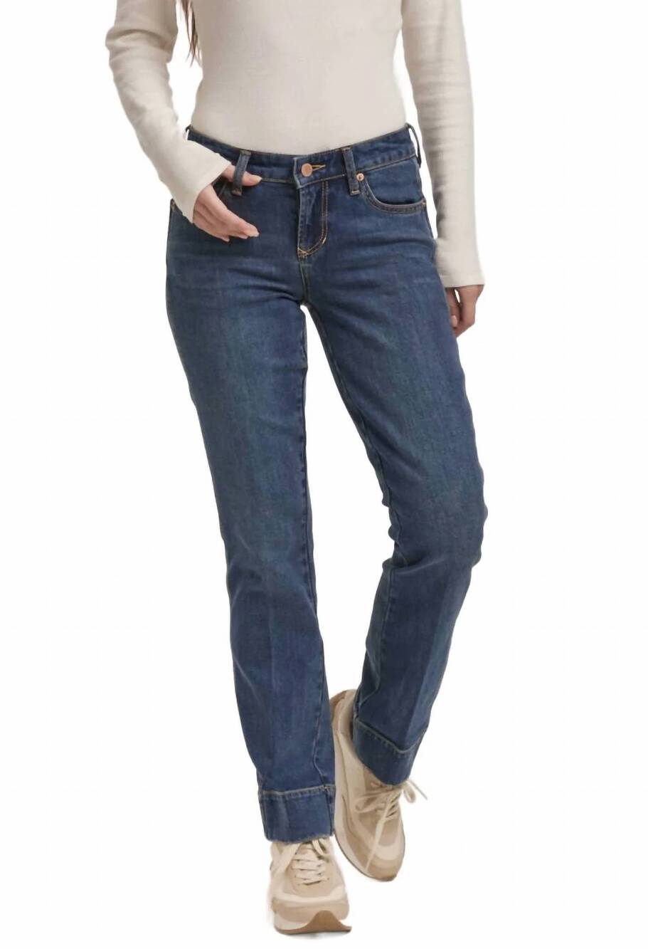 NEW DEAR JOHN DENIM playback slim straight jeans in skyler